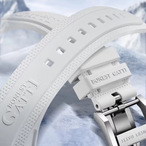 BG6001 Men Automatic <b>Watch</b> Transparent Tonneau Case <b>Mechanical</b> Wristwatch Luminous Fluororubber Strap Mount Everest Dial - Product Image 6