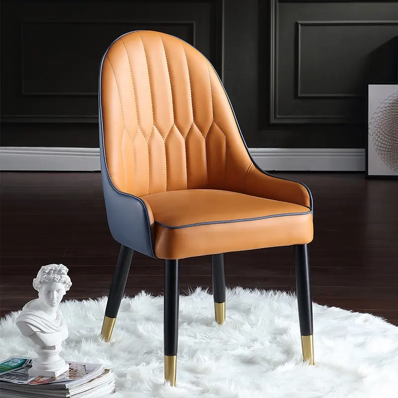 Restaurant Bulk price hotel leather chair contemporary dining chair