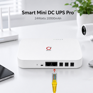 OLAX Mini-<span class=keywords><strong>UPS</strong></span> Monofase Ingresso 100V-240V DC 5V 9V 12V <span class=keywords><strong>UPS</strong></span> con <span class=keywords><strong>Batteria</strong></span> LiFePO4 20000mAh per Modem e Connessione Internet - Product Image 3