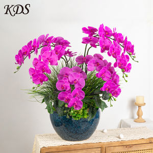 Impression 3D <span class=keywords><strong>Tigre</strong></span> Rayures Papillon <span class=keywords><strong>Orchidée</strong></span> Blanc Fleur Artificielle Qualité Supérieure Orchidées En Gros Faux Plantes - Product Image 5