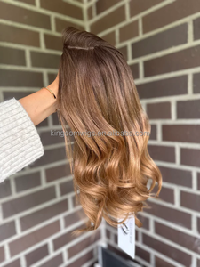 عالية الكثافة الأوروبي الشعر الحرير الأعلى اليهودية ممتاز كليب في الشعر واقعية فروة الرأس البني قاعدة الحرير الشعر المستعار للنساء - Product Image 4