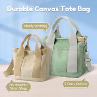 Tas Tote Kanvas Serbaguna BunnyTote Motif Huruf MOQ100 Katun Organik Daur Ulang Tas Belanja Modis Dapat Digunakan Kembali