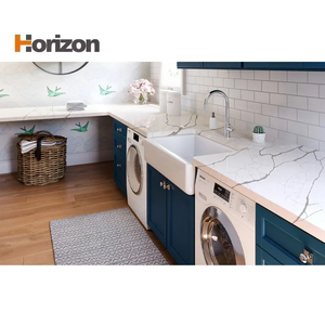 Vật liệu trang trí đá thạch anh bề mặt nhân tạo mài dũa đánh bóng <span class=keywords><strong>Faux</strong></span> Trắng calacatta tấm thạch anh cho Dự Án Xây Dựng - Product Image 6