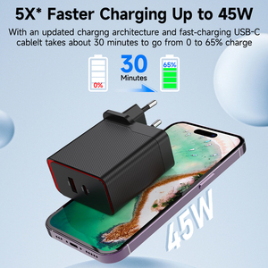 <span class=keywords><strong>65W</strong></span>-100W PD 3,0 OTP/OVP <span class=keywords><strong>Cargador</strong></span> rápido Tipo-C Adaptador móvil con tecnología Gan para Realme <span class=keywords><strong>Oppo</strong></span> Vivo - Product Image 5