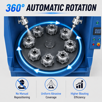 Machine de sablage rotative automatique à 12 pistolets avec moteur pour le débavurage et l'indexage des pièces moulées sous pression et des pièces de tourelle automatique