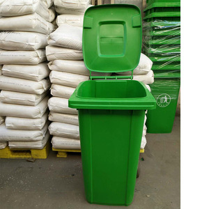 Poubelle extérieure en plastique 240L avec couvercle rectangulaire pour usage extérieur - Product Image 3