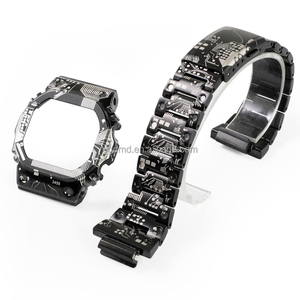 ชุดอุปกรณ์ดัดแปลงนาฬิกา DW-<span class=keywords><strong>5600</strong></span> <span class=keywords><strong>GW</strong></span>-B5600 GB-<span class=keywords><strong>5600</strong></span> รุ่นใหม่ล่าสุด ตัวเรือนสแตนเลสแบบแผงวงจร สายโลหะ ปรับขนาดได้ อะไหล่ทดแทน - Product Image 1