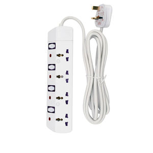 Carte de câble d'extension de prise multi-prises de <span class=keywords><strong>Tanzanie</strong></span> UK 10A 230V - Product Image 2