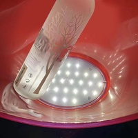 KTV Bar party oval forme Led luxe clignotant vin vodka whisky champagne seaux acrylique 8L en plastique LED seau à glace