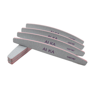 Lime à ongles en vente chaude avec grain 80-240, secrets de beauté, lime à ongles en émeri, motif droit pour ongles naturels - Product Image 3