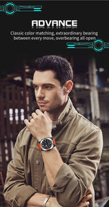 <span class=keywords><strong>Montres</strong></span> à quartz électroniques pour hommes SANDA 3370, élégantes, lumineuses, étanches, remises en gros disponibles, peuvent être utilisées comme cadeau - Product Image 6