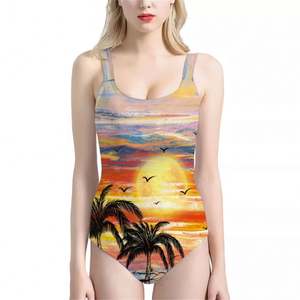 Camiseta sin mangas personalizada con estampado de mar azul Hawaiano, traje de baño de una pieza, 2024 Trendy Chicas En Micro Bikinis En Las Playas - Product Image 6