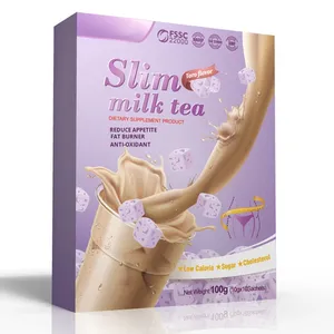 Thé Minceur Herbal OEM, Thé au Lait, Thé Vert aux Herbes, Vitamines pour Adultes, Détox, Perte de Poids, Brû<span class=keywords><strong>le</strong></span>-Graisse Abdominale, Sachet en Feuille - Product Image 5