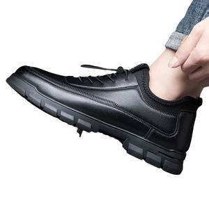 Chaussures décontractées noires à lacets pour hommes en PU, style britannique, pour le bureau et les occasions spéciales, nouvelle collection printemps 2026 - Product Image 5