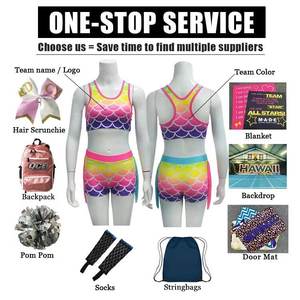 Haut court de l'équipe de danse et vêtements d'entraînement de danse courts Soutien-gorge de sport pour filles Haut actif - Product Image 5