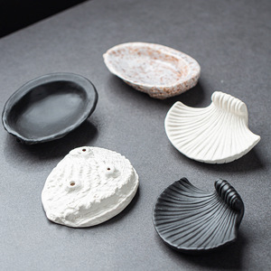 Porte-savon en céramique créatif en forme de coquille, plateau de bain moderne, nouveauté mignonne <span class=keywords><strong>pour</strong></span> salle de bain - Product Image 1