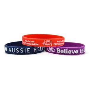 Bracelet de sport en silicone lumineux, respectueux de l'environnement, avec couleurs et logo personnalisés, bracelet promotionnel pour événements, avec moules existants - Product Image 3