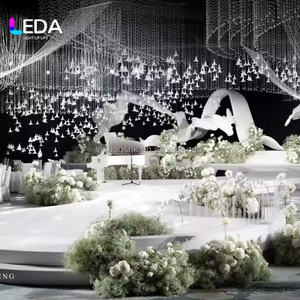 Tête de lys en tissu artificiel, élégante décoration suspendue pour mariage et hôtel, couleur et taille personnalisées - Product Image 6