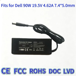 Chargeur d'alimentation pour ordinateur portable 90W 19.5V 4.62A compatible avec Dell Latitude 3580 5480 5490 7300 <span class=keywords><strong>1520</strong></span> 1450, chargeur à embout large - Product Image 3