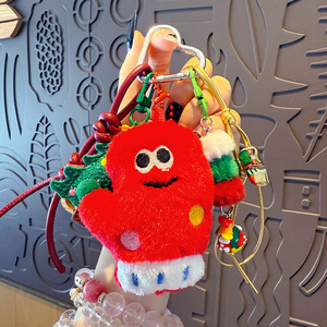Porte-clés en peluche style Noël, emballage cosmétique, breloques <span class=keywords><strong>de</strong></span> sac Père Noël pour <span class=keywords><strong>la</strong></span> décoration - Product Image 6