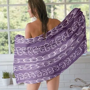 Плотное Гавайское пляжное полотенце, высококачественные хлопковые пляжные полотенца с логотипом на заказ/