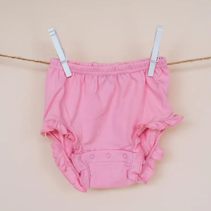 All'ingrosso cotone 100% Bloomers per neonati con bottoni personalizzati abbigliamento per <span class=keywords><strong>neonata</strong></span> 0-3 mesi copri pannolini per bambini - Product Image 2