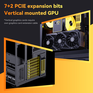 Boîtier PC de jeu haut de gamme SNOWMAN avec panneau avant en maille Système de refroidissement avancé et éclairage RVB pour les performances - Product Image 5