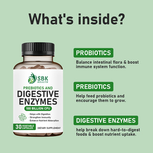 Cápsulas de Enzimas Digestivas OEM ODM, Complejo Prebiótico para la Salud Intestinal de Adultos, Apoyo Energético a Base de la Salud Intestinal, Mejora la Digestión - Product Image 4