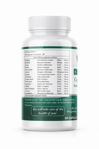 Cápsulas de Extracto Poliherbálico Choles Care, Polvo Botánico a Base de Plantas 500mg, 60 Unidades, Suplemento Herbal a Granel, OEM, Marca Privada - Product Image 2