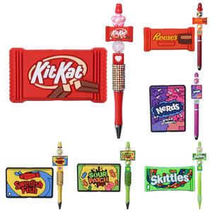 Nieuwe PVC kralen, grappige snoep-thema kralen voor sleutelhangers & pennen, Cadbury Mini Eggs, <span class=keywords><strong>M</strong></span>&<span class=keywords><strong>M</strong></span>'s Crunch kralen voor pennen, charms voor het maken van sieraden - Product Image 2