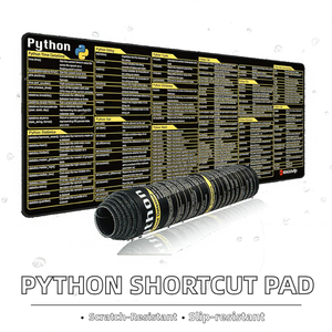 Raccourcis clavier anglais allemand <span class=keywords><strong>Python</strong></span> <span class=keywords><strong>Excel</strong></span> Words Ppt Logiciel Antidérapant Outil de bureau Impression Tapis de souris en caoutchouc - Product Image 2
