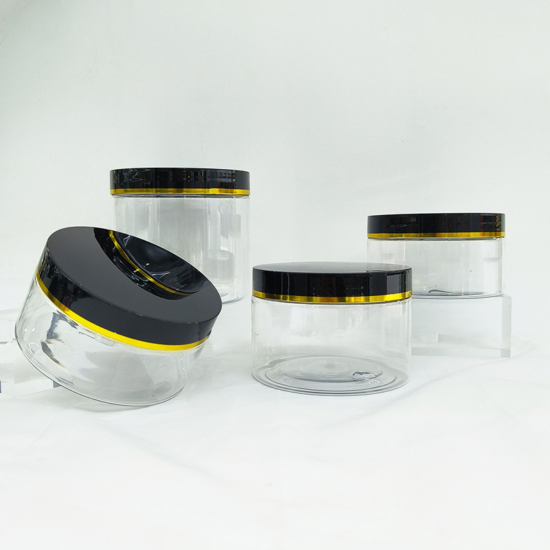 100ml 120ml 200ml 250ml 500ml Empty Cream Plastic Cosmetic Packaging Bottles Plastic Container Jars pink Lids