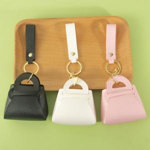 Designer Cute Keychain <b>Car</b> Accessories PU Leather Pouch <b>for</b> Lipstick <b>Coin</b> <b>Holder</b> Keychain - Product Image 6