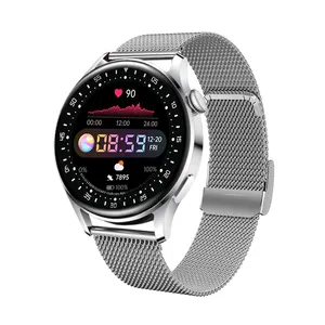 D3 Pro Smartwatch mit 326PPI HD-Bildschirm BT Musik Wetter Herzfrequenz/Bluts auer stoff Multi-Sport-Modus Antwort Anruf Armband