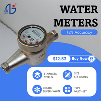 Compteur d'eau froide multi-jets en acier inoxydable, classe 2, IP68, sortie impulsionnelle, norme russe, OEM MAP10, pression