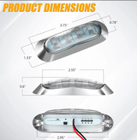 Lampes de courtoisie 12V pour bateau, étanches, éclairage intérieur marin, lampe de pont, lampe de transom, lampe de navigation