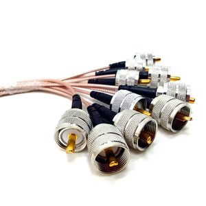 الشركة المصنعة Coax RG316 u RG316D وصلة جديلة UHF PL259 المكونات الذكور إلى UHF <span class=keywords><strong>PL</strong></span> المكونات الذكور كابل تمديد الضفيرة - Product Image 3