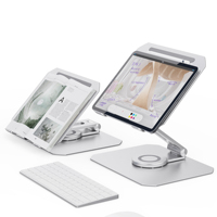 Boneruy support de tablette pliable en aluminium, support de tablette pliable refroidi par air, support réglable pour ordinateur portable