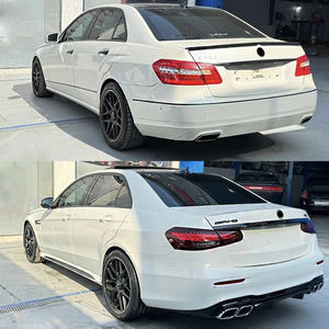 Para <span class=keywords><strong>Mercedes</strong></span> <span class=keywords><strong>Benz</strong></span> Clase E W212 <span class=keywords><strong>2010</strong></span>-2015 Alteración a W213 E63 AMG 2021 + Parachoques Falda lateral Kits de cuerpo completo. - Product Image 2