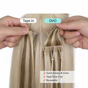 Extensions de cheveux Lestty 2026 à double couche, trame invisible papillon, trame invisible perlée avec trous, cheveux vierges à cuticules intactes - Product Image 5