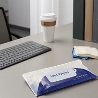 Lingettes de nettoyage jetables en gros, lingettes non tissées pour bureau, fournisseur en vrac avec logo personnalisé