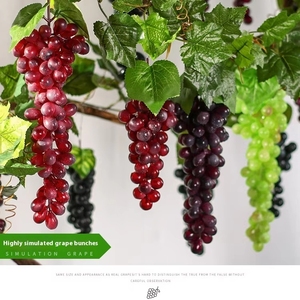 LUYI-Premium <b>Artificial</b> Grape Skewers multi-size grape Simulated Fruits Plastic Fakes Fruit Decorative Pendants - Product Image 3