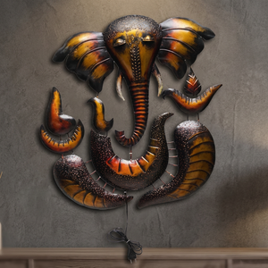 Unique Stylish Art Deco Iron Handcrafted Ganesha <b>Wall</b> Hanging <b>Frame</b> with LED Lights Spiritual Home Decor - Product Image 3