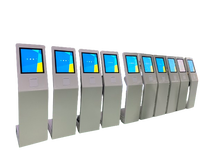Sistema de reserva de citas en línea con pantalla táctil, quiosco de autoservicio de gestión de colas digitales para biblioteca y hotel