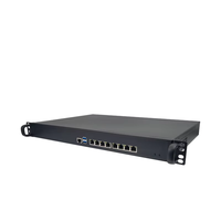 Hardware de puerta de enlace de red en rack de 1U, 8 puertos Gigabit RJ45, 4 SFP, fuente de alimentación dual para aplicaciones de enrutador VPN de firewall empresarial