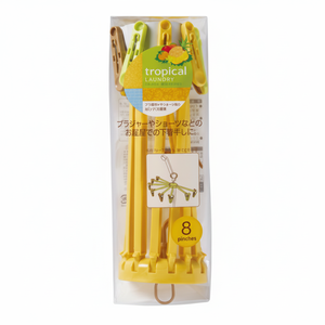 Mini parasole a semicerchio tropicale con 8 clip per indumenti per lavanderie a gettoni e uso domestico - Product Image 1