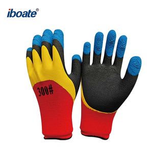Găng tay lao động Iboate bền bỉ: Ba lớp gia cố, phủ nửa lớp cao su <span class=keywords><strong>latex</strong></span>, dùng cho công việc thông thường - Product Image 1