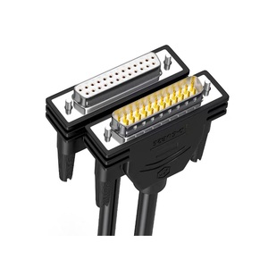 Câble d'extension en plastique à sertir DB25 de 3 pieds pour moniteur M/F D-Sub 25pin Connector Serial Parallel <span class=keywords><strong>Male</strong></span> Female Print Braid Computer - Product Image 2