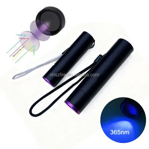 Mini Lámpara <span class=keywords><strong>UV</strong></span> Portátil con Batería de Litio Integrada de 365nm Ultravioleta para Detección de Elementos Fluorescentes - Product Image 1