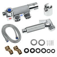 Mitigeur thermostatique pour bidet, douchette à main, pulvérisateur d'eau chaude et froide, kit de douche Shattaf musulman, pulvérisateur de bidet pour toilettes en laiton massif